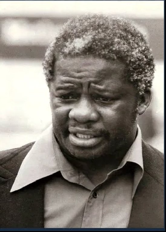 Professor Mazisi Kunene, black and white portrait